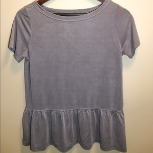 Banana republic peplum gray top
